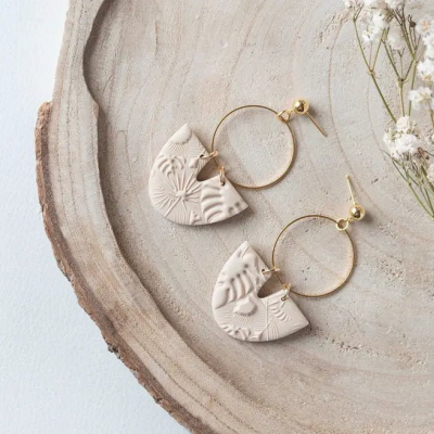 BRINCOS "ELIDE" MARFIM DUESTELLE ITALIA