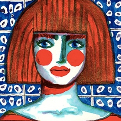 ORIGINAL "MULHER DE CABELO COBRE" JOANA NOBREGA