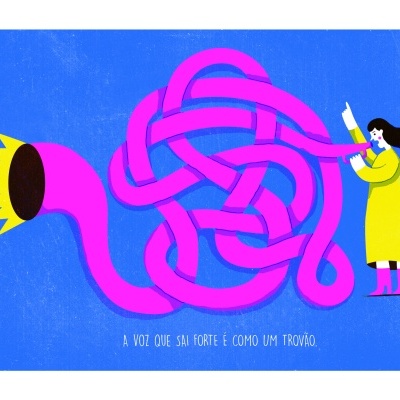 ILUSTRAÇÃO "MEGAFONE" CRISTINA MOREIRA