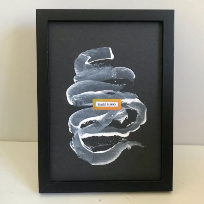 ORIGINAL COM MOLDURA "SUSHI É SEXY" FUFA LÍRICA