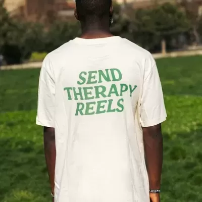 T-SHIRT SEND THERAPY REELS CATHARSIS