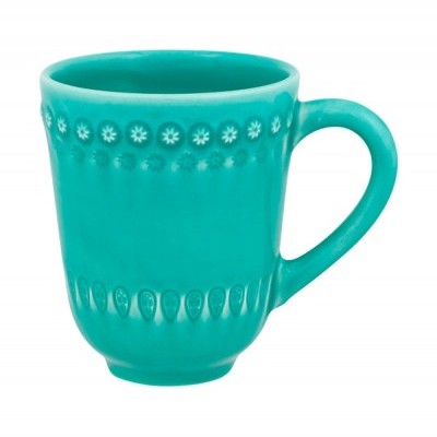 CANECA VERDE ÁGUA FANTASIA BORDALLO PINHEIRO