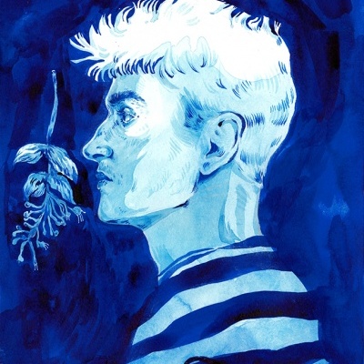 ILUSTRAÇÃO COR AZUL "AZUL" NICOLAE NEGURA