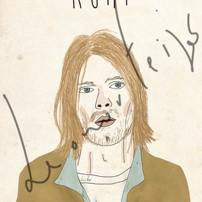 ILUSTRAÇÃO "KURT COBAIN" LEONOR FEIJÓ