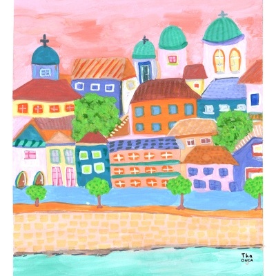 ILUSTRAÇÃO "RETRATOS DA JANELA DA RIBEIRA" THAÍS MENDONÇA