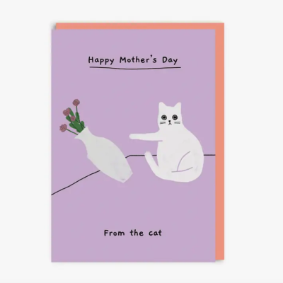 Happy Mother's Day from the cat Greeting Card