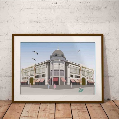 POSTER "MERCADO DO BOLHÃO" 100% PORTUGAL