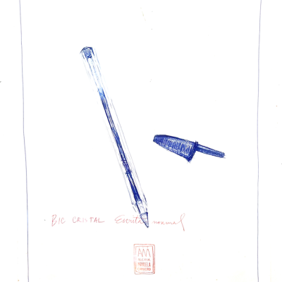 ORIGINAL " BIC CRISTAL AZUL " ALCINA MANUELA CARNEIRO