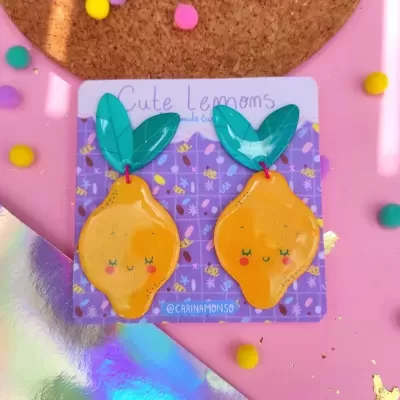 BRINCOS "CUTE LEMONS" CARINA MONSO