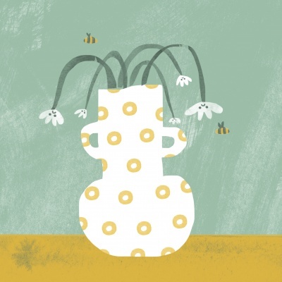 ILUSTRAÇÃO " SAD FLOWERS " GAMBUZINO