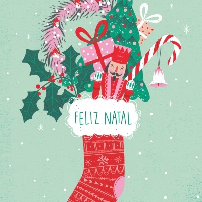 ILUSTRAÇÃO "Playlist Xmas Edition - (Calendário de Advento)" - "IT'S BEGINNING TO LOOK A LOT LIKE CHRISTMAS" CARTOLINA LIMÃO