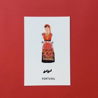POSTAL "CULTURA PORTUGUESA I" MATILDE HORTA