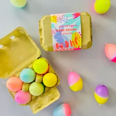 DIP DYE EGGS SIXPACK YELLOW - PINK STORIES