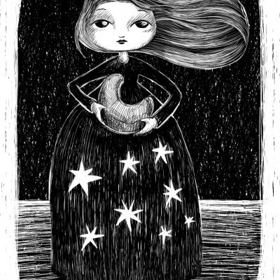 DAYDREAMER "ILUSTRAÇÃO NOITE" - HÉLIA ALUAI