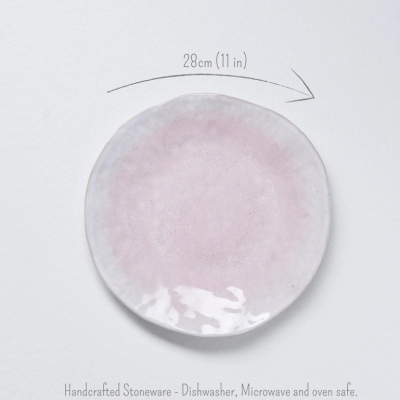 PRATO PRINCIPAL "NATURE SHAPE" ROSA CLARO 28CM EGG BACK HOME