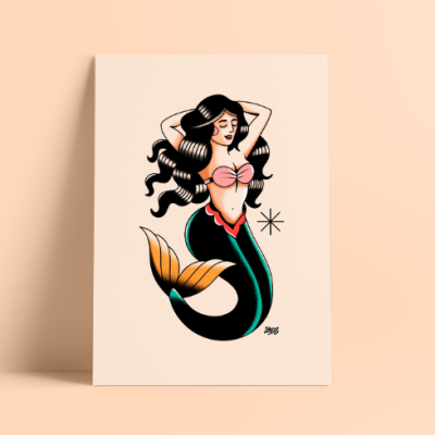 ILUSTRAÇÃO "MERMAID" ZEROS TATTOO