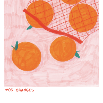 ILUSTRAÇÃO "#03 ORANGES" KIKA