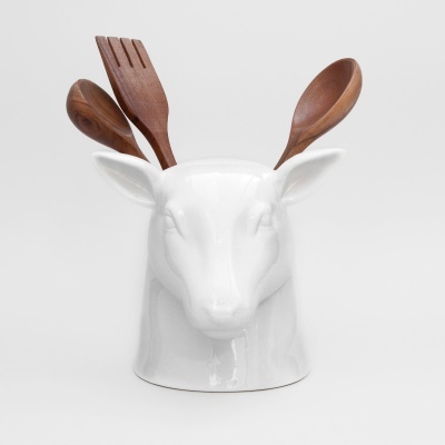 STAG HEAD UTENSIL POT SUCK.UK