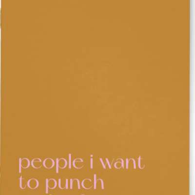 NOTEBOOK - PUNCH IN THE FACE TYPEALIVE