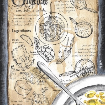 ORIGINAL "OVOS MEXIDOS COM BROA E CEBOLA" MARTA ESPÍRITO SANTO