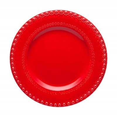 PRATO RASO VERMELHO FANTASIA BORDALLO PINHEIRO