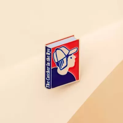 PIN "THE CATCHER IN THE RYE BY J.D. SALINGER" JUDY KAUFMANN