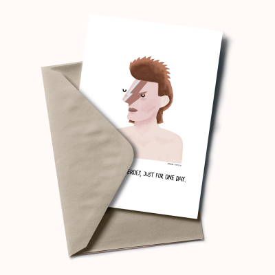 POSTAL "DAVID BOWIE" ADRIANA FONTELAS