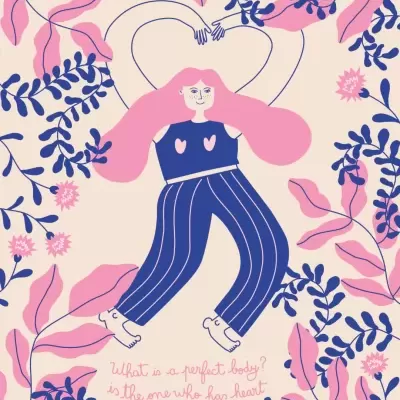 ILUSTRAÇÃO "WHAT IS A PERFECT BODY" JOANA MOLHO