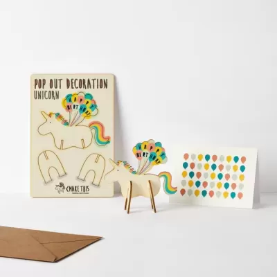 POP OUT HAPPY BIRTHDAY UNICORN CARD