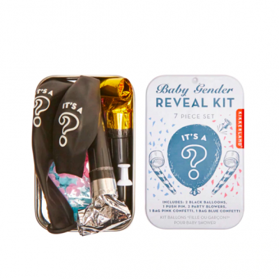 "BABY GENDER REVEAL KIT" KIKKERLAND