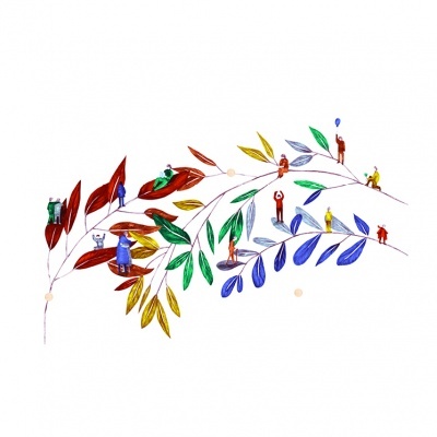 ILUSTRAÇÃO A4 "DIAS COLORIDOS" CLAÚDIA SALGUEIRO