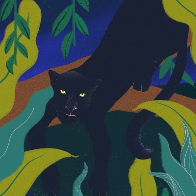 ILUSTRAÇÃO "PANTERA NEGRA " ANA LOPES