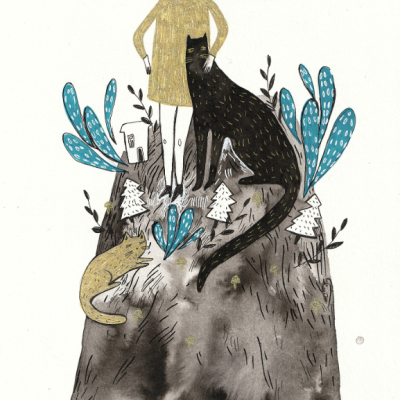 ORIGINAL "GIRL ON A HILL" MIRJAM SIIM