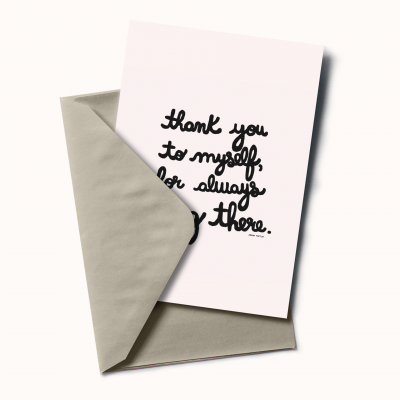 POSTAL "THANK YOU TO MYSELF" ADRIANA FONTELAS