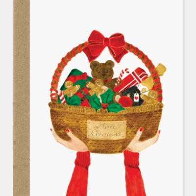 POSTAL GOLD XMAS BASKET ALL THE WAYS TO SAY