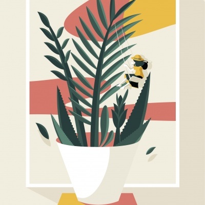 ILUSTRAÇÃO "KEEP YOUR HEAD IN AND YOURSELF OUT" ALICE PRESTES