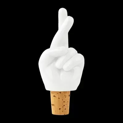 BOTTLE SEALER "FINGERS CROSSED" DONKEY