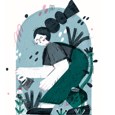 ILUSTRAÇÃO "O JARDIM I" CATPIVARA