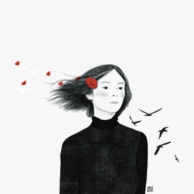 ILUSTRAÇÃO "RETRATO PRETO E BRANCO" MARTA NUNES