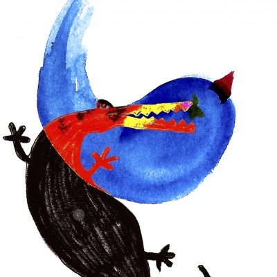 ILUSTRAÇÃO " O CEÚ E A TERRA " SÓNIA CABRAL