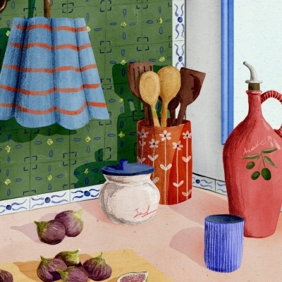 ILUSTRAÇÃO "KITCHEN CORNER" EVA HALFERS