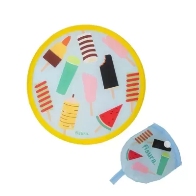 FOLDING FAN "ICE CREAM" ROSA FISURA