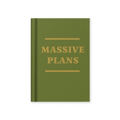 "MASSIVE PLANS" FABRIC HARDBACK NOTEBOOK (A7) - OHH DEER