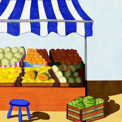 ILUSTRAÇÃO "MARKET TIME" EVA HALFERS