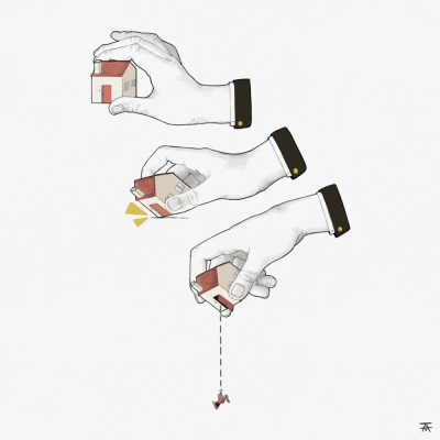 ILUSTRAÇÃO "NÃO SE FAZ UMA OMELETE SEM PARTIR UNS QUANTOS OVOS" FRANK O MUDO