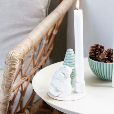 CASTIÇAL HISTÓRIAS DE INVERNO URSO ABRAÇO DOTTIR NORDIC DESIGN