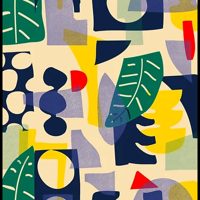 ILUSTRAÇÃO "PALM MUSTARD PATTERN PRINT" TERESA REGO