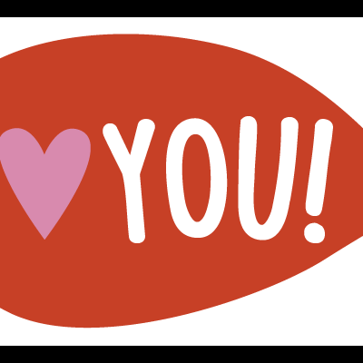 AUTOCOLANTE "I LOVE YOU!" CRISTINA MOREIRA