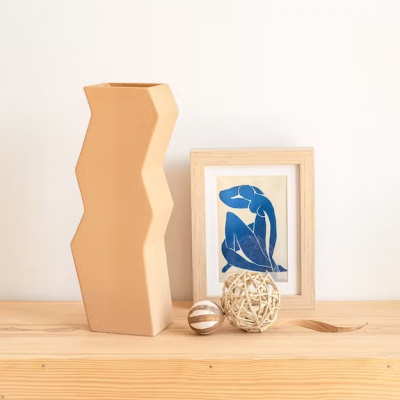 HELIX VASE TERRACOTTA BIG CLAET