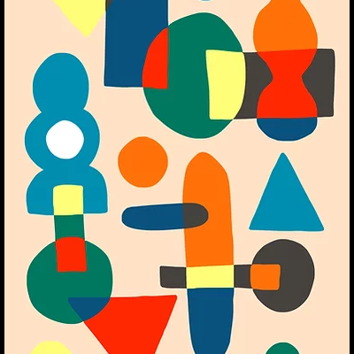 ILUSTRAÇÃO "ABSTRACT SUNSET" TERESA REGO